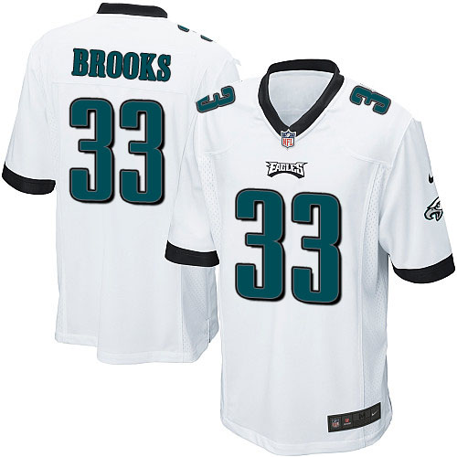 Youth Game Ron Brooks Nike Jersey White Road - #33 NFL Philadelphia Eagles